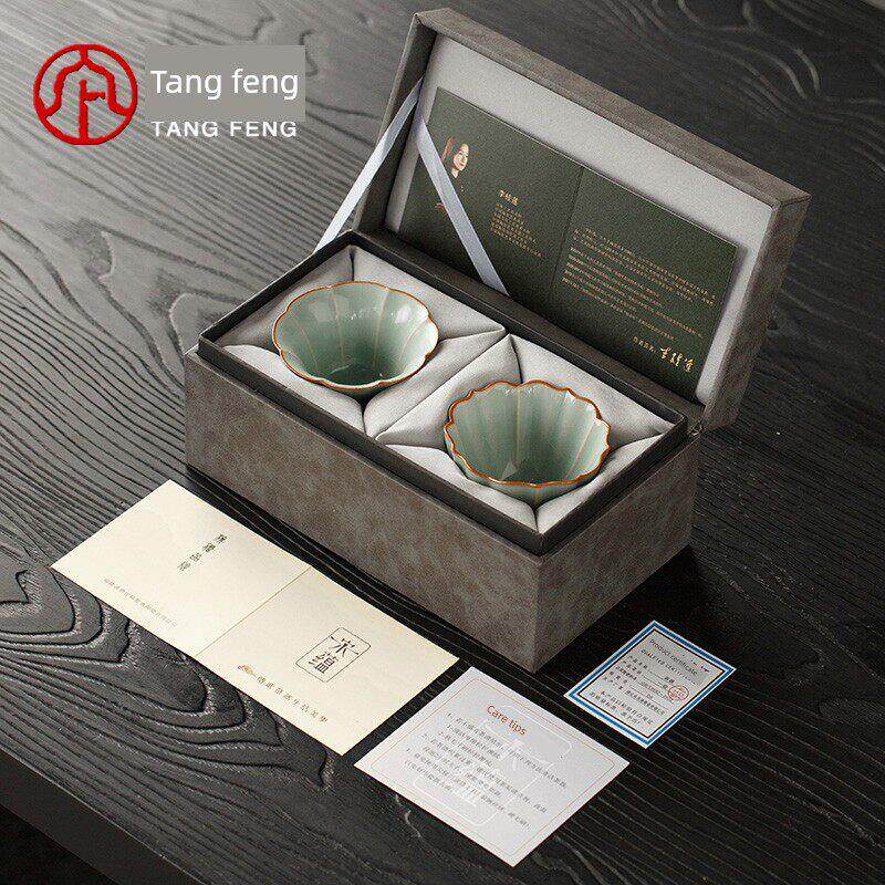 唐丰 宋蕴 主人杯情侣对杯汝窑茶杯高端个人专用茶盏喝茶茶具杯子