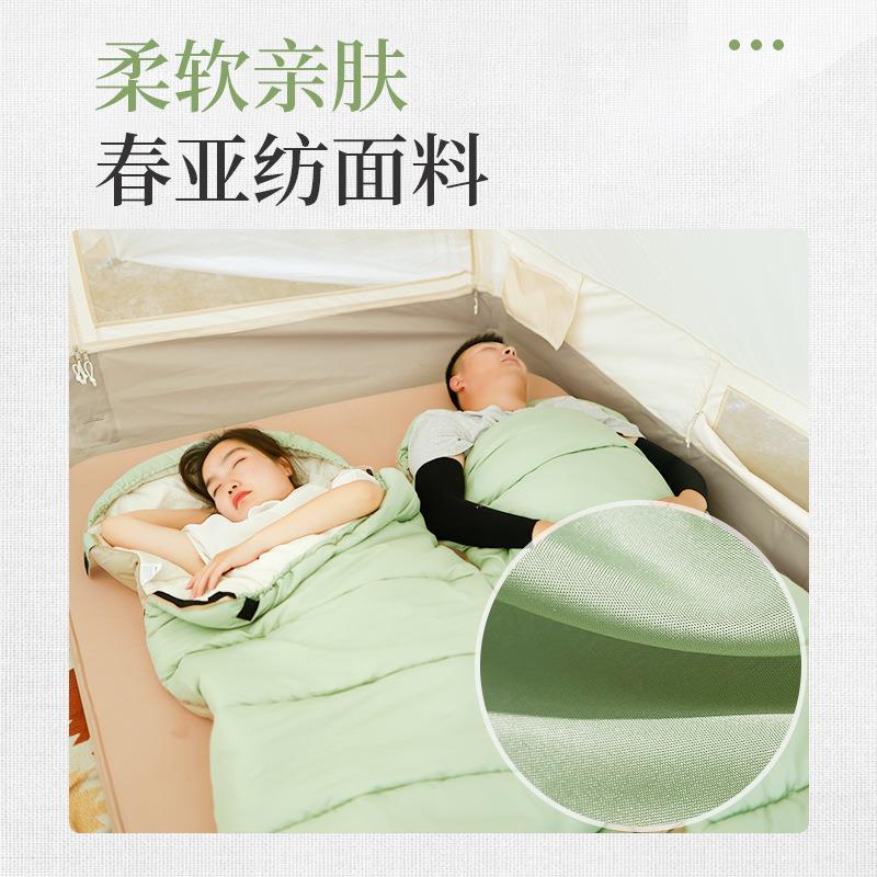 喜马拉雅户外信封睡袋冬加厚单人露营保暖抗寒野营成人旅行午休