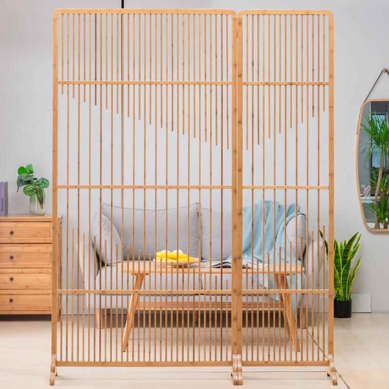 室新中式挡屏风卧遮挡用简约现代客厅HLPF玄关隔断家小户型屏风格