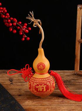 天然葫芦 精挑雕刻旋刻白皮葫芦工艺品摆件 厂家中国结葫芦