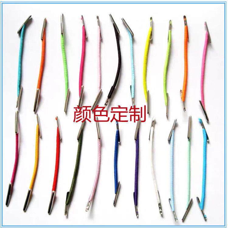 弹力戒指扣 黑白倒刺卡扣绳 圆弹力松紧绳橡筋饰品彩卡包装挂牌绳
