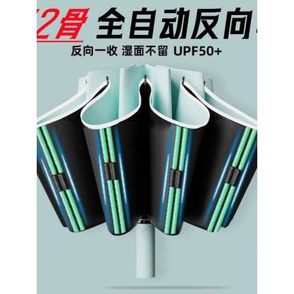 天堂伞32骨雨伞男女士全自动反向大号双人折叠暴雨专用车载收纳晴