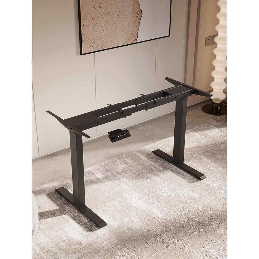 升降桌腿双电机双1梁电脑横桌升降支动架脚架办撑公桌支框架配件