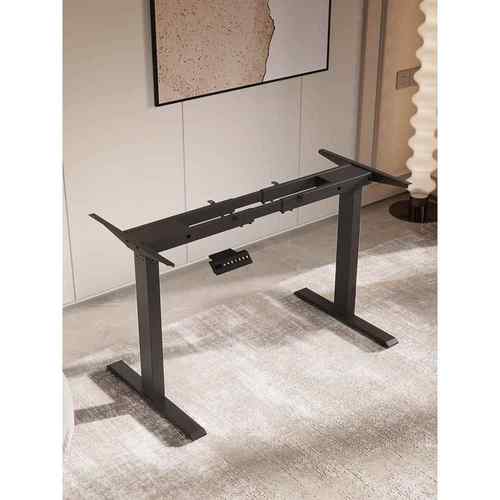 升降桌腿双电机双1梁电脑横桌升降支动架脚架办撑公桌支框架配件