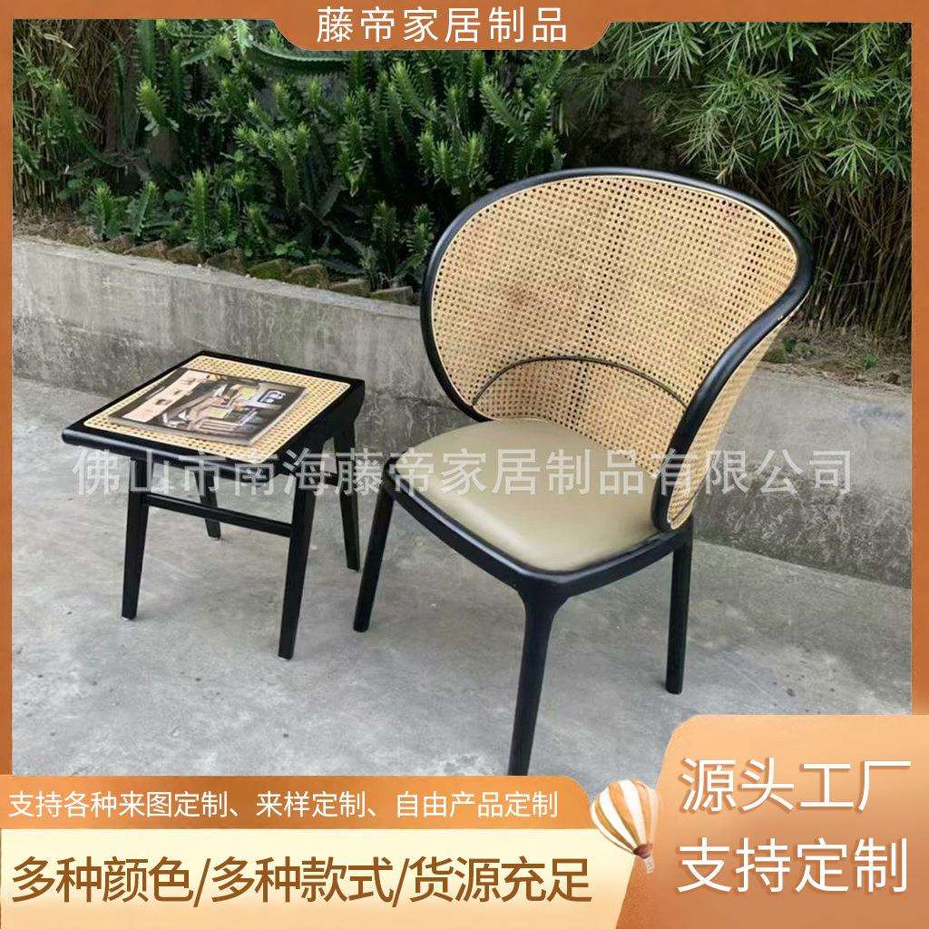北欧实木阳台小桌椅网红简约两件套组合迷你休闲茶几凳子一桌一椅