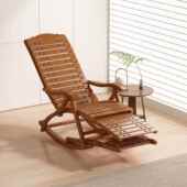 摇摇折叠躺椅午休摇椅遥大人午睡凉椅家用阳人台懒休闲见详情老竹