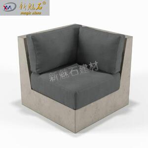 创意预制混凝土水泥户外沙发坐凳网红打卡工业风设计款卡座休闲椅