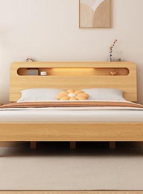 主卧.8m出租房家用储1.物米单1人新品实2木床简约现代F97HS9J81.5