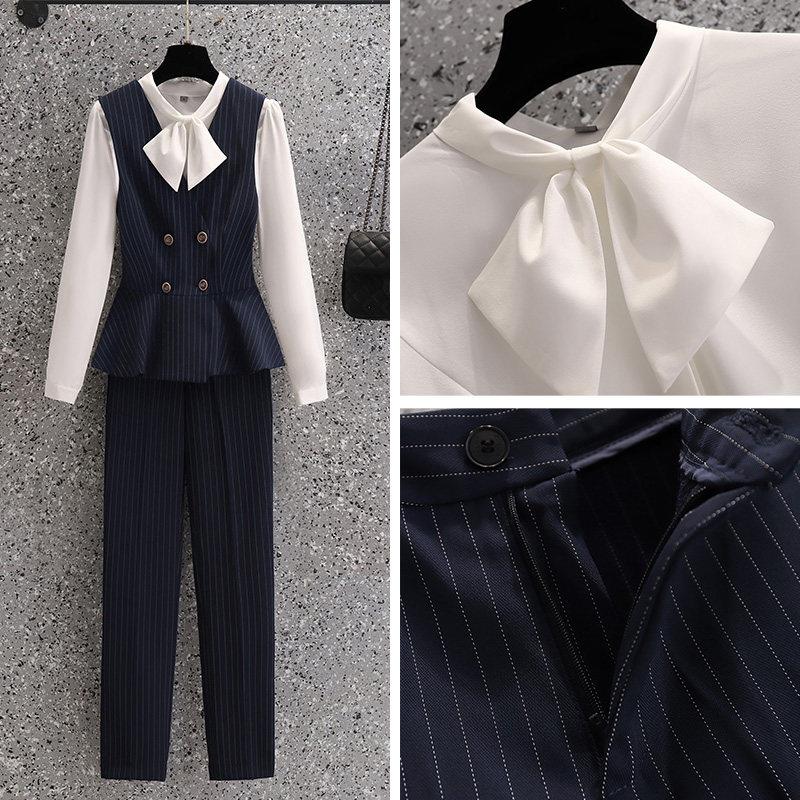 工作服套装女秋冬职业装售楼部美容师酒店前台珠宝店高端气质工装