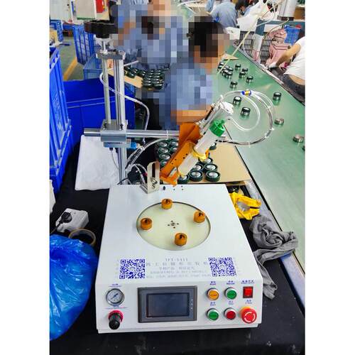 圆形全自动点m胶球泡机灯26器00l点胶圆形点胶机四工位蜂鸣自动点