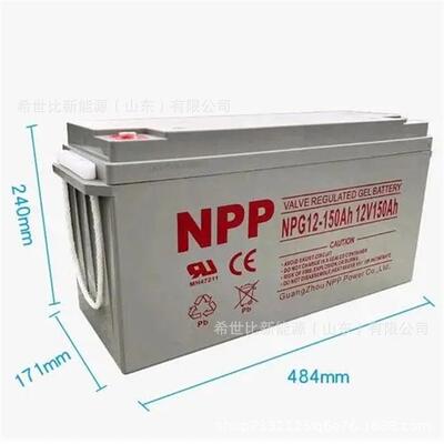 广州NPP耐普NP2-100胶体免维护蓄电池2V100AH太阳能发电板储能