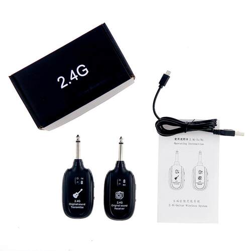充电吉他无线传输系统2.4G 电吉他无线拾音接收器 跨境吉他配件批