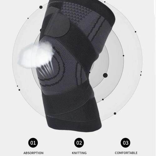 Band compression exercise, fitness knee pads, running, mount