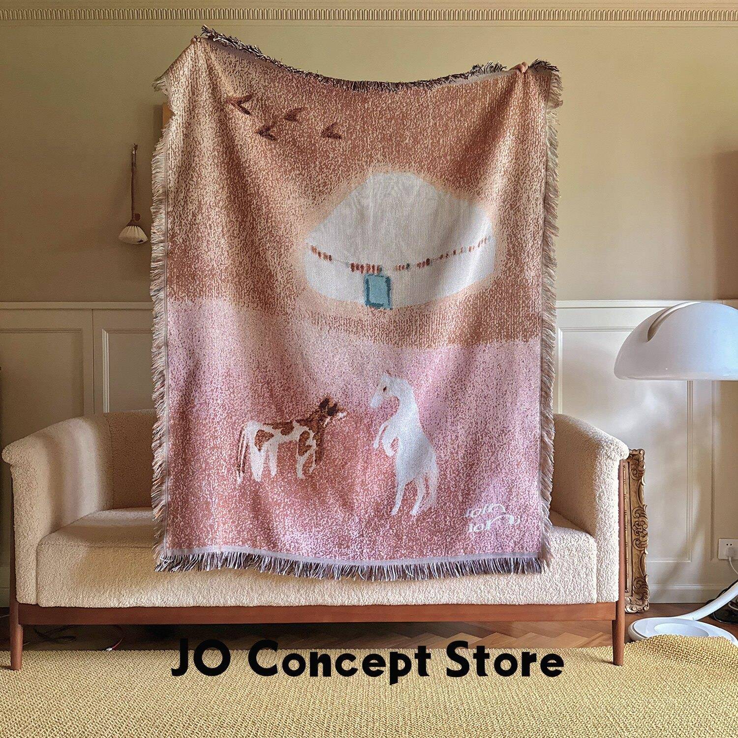 JO Concept | JOIN JONI【梦的出口】时髦中古风线 线毯 挂毯 沙