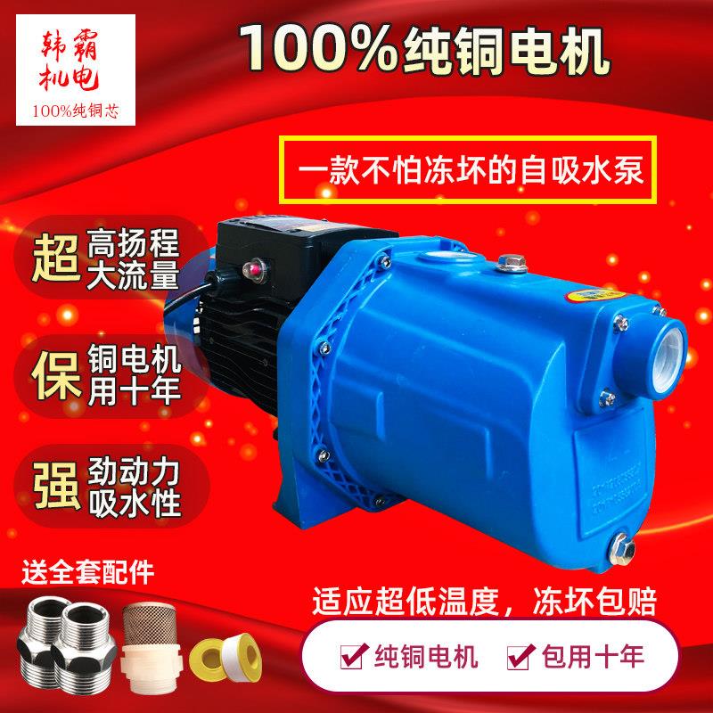 家用单相高扬程大流量自吸式防冻型喷射泵抽井水打压力罐无塔供水