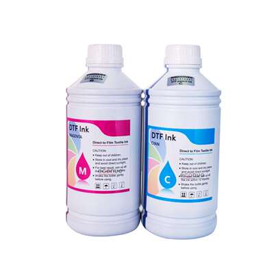 柯式白墨烫画机墨水打印膜热转印无边烫画膜水性涂料DTF专用墨水