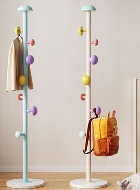 儿童房衣帽架家用室内衣架落地立式简约现代童趣蘑菇挂衣服架萌趣