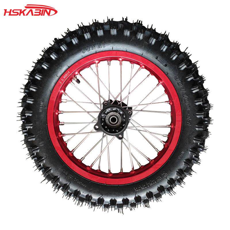 越野摩托车14寸17寸铝合金轮毂90/100-14寸轮胎70/100-17寸轮子