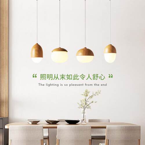 北欧简约现代卧室床头灯具创意个性玻璃灯罩单头坚果迷你小吊灯饰
