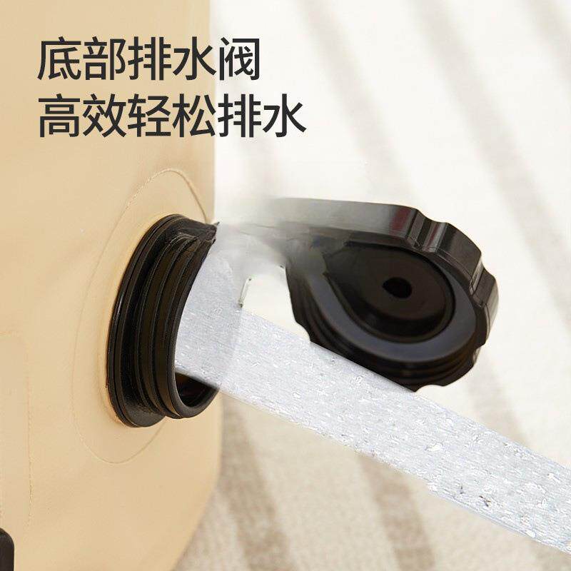 宿舍泡脚桶泡脚盆便携式家用过膝洗脚桶足浴盆可折叠足浴保暖群裕