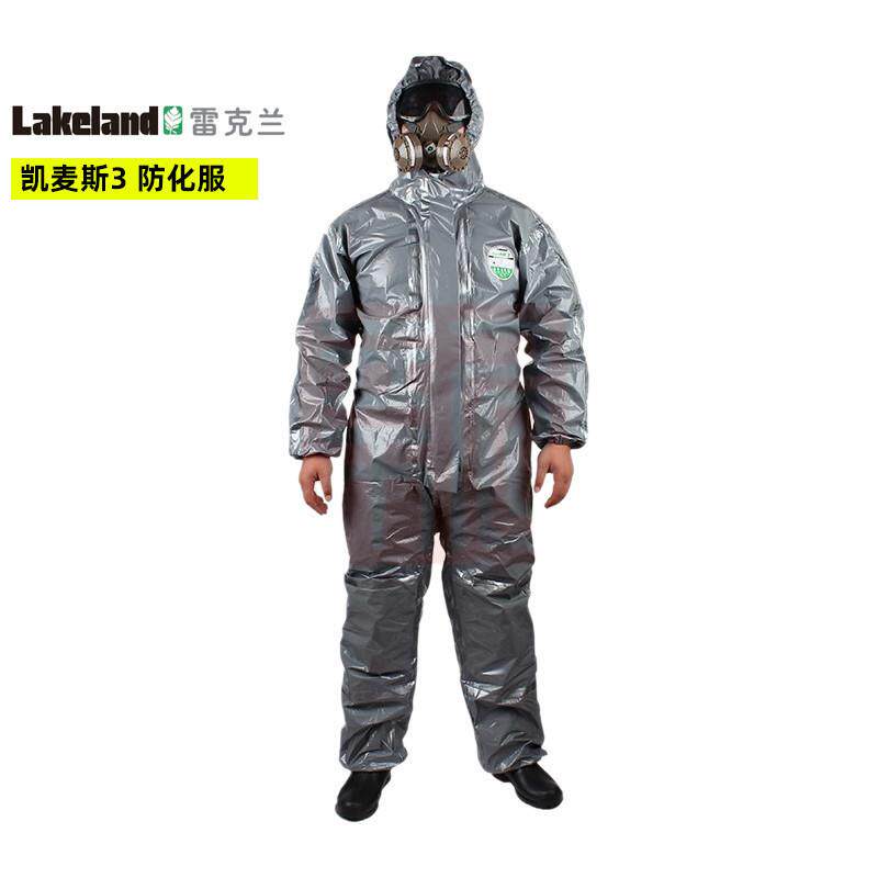 雷克兰(Lakeland)CT3S428凯麦斯3带帽连体衣防化服套装防酸碱飞溅