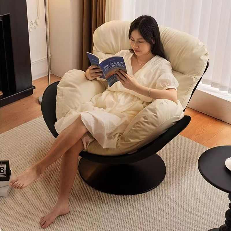 北欧沙发椅单人旋转现代简约家用客厅阳台卧室休闲阅读椅轻奢懒人