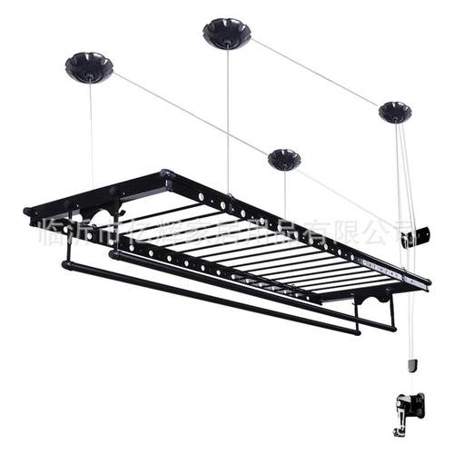 升降晾衣架阳台手摇器晾衣杆衣被同晒室内家用自动顶装手动晒衣架