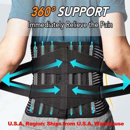 Back Braces Waist Belt Men Women Work Lower Back Pain Relief