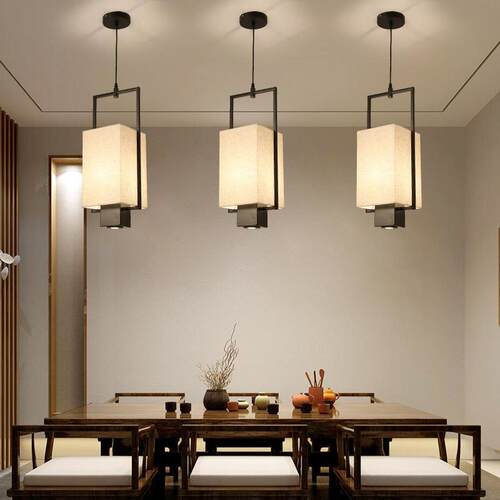 直销新款新中式小吊灯复古现代简约民宿茶室书房火锅店饭店餐厅卡