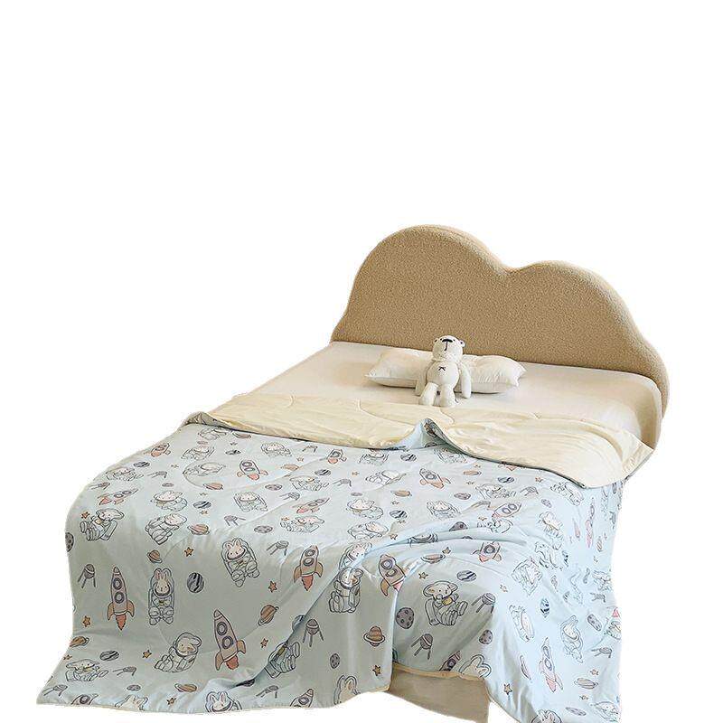 儿童幼儿园夏季午睡薄被子被芯丝滑凉感空调被透气夏凉被单人学生