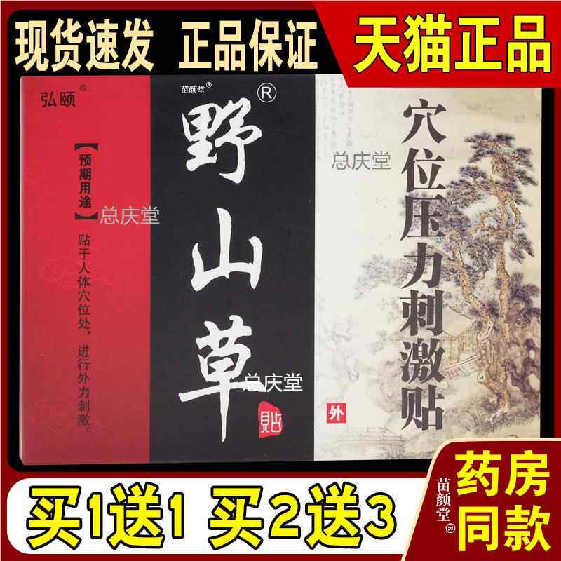 买1送1弘颐野山草穴位压力刺激贴3贴/盒【天猫正品】颈肩腰腿关节