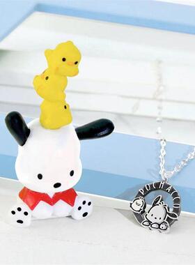 经典系列帕恰狗帕恰圆牌label银色项链ins时尚百搭送女友闺蜜款