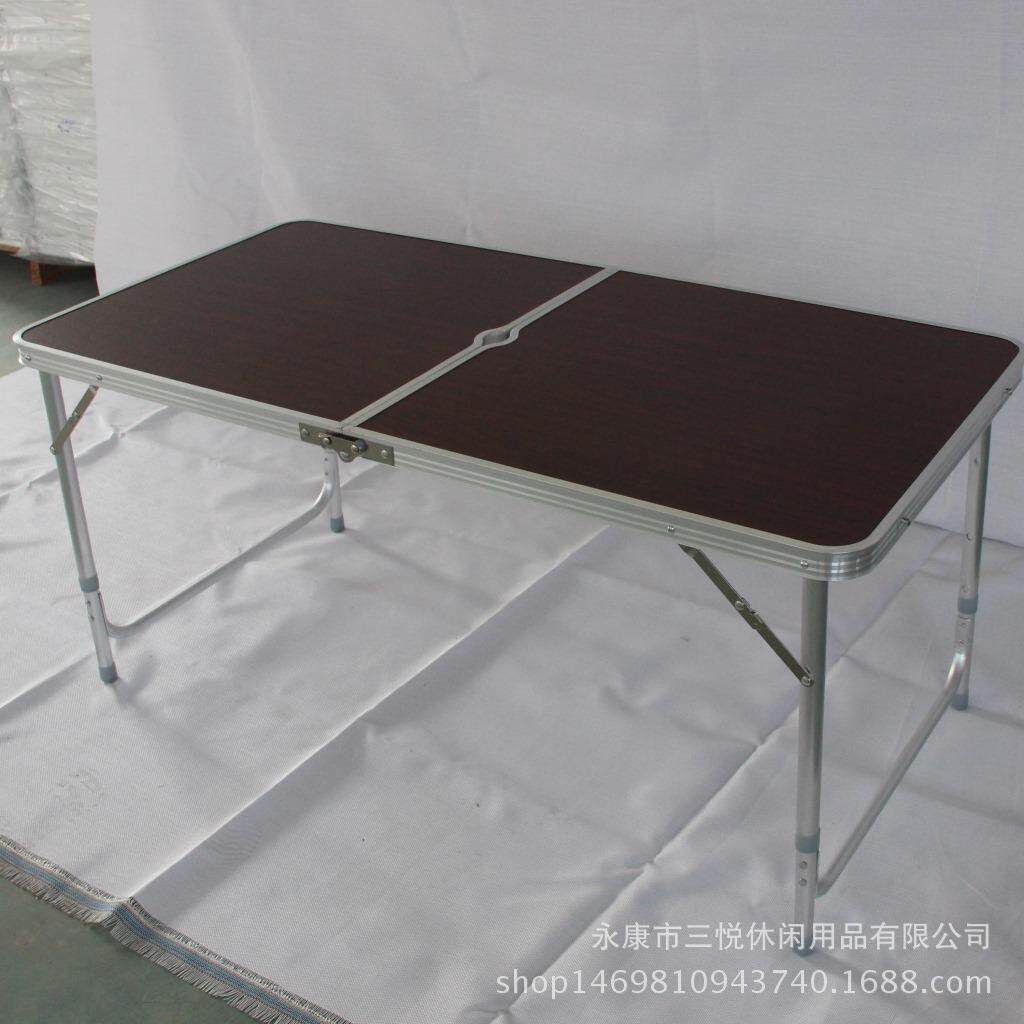 铝合金户外野营折叠桌餐桌简易摆摊防潮长条桌多功能稳固便携餐桌