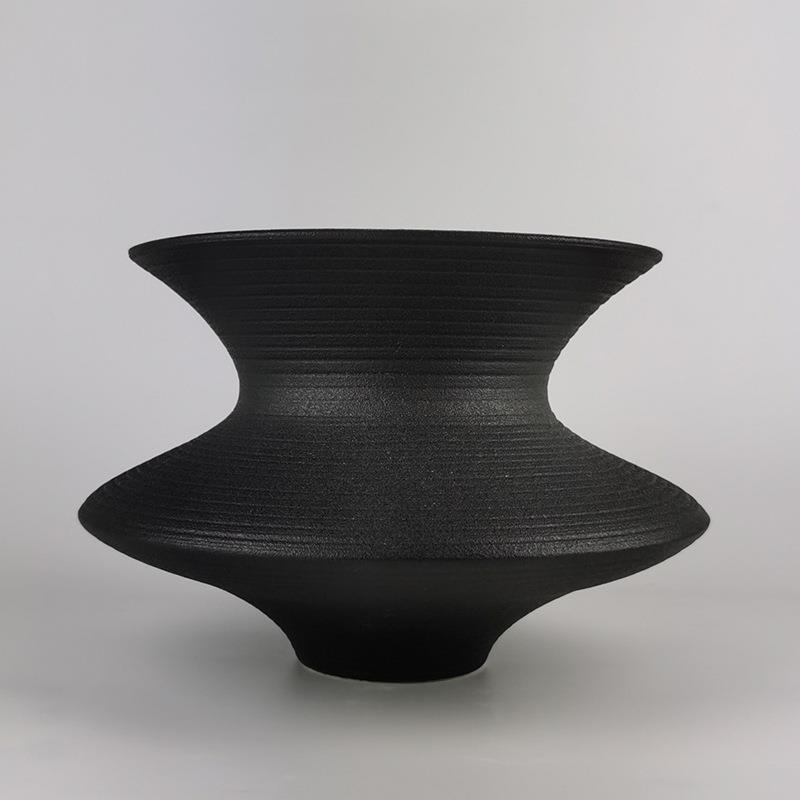 现中式陶代瓷马摆件售板楼处样间酒柜玄NPN关隔断柜饰软装品