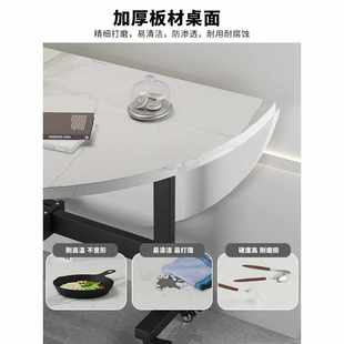 简易可折叠桌餐桌家用圆桌吃饭折叠桌子小户型可移动便携商用大桌