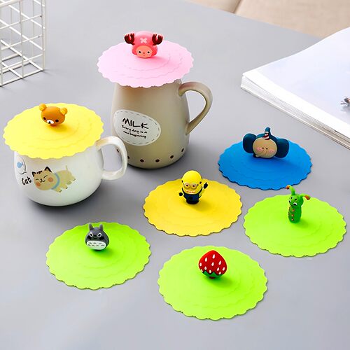 Universal silicone cup lid, suitable as a replacement part f