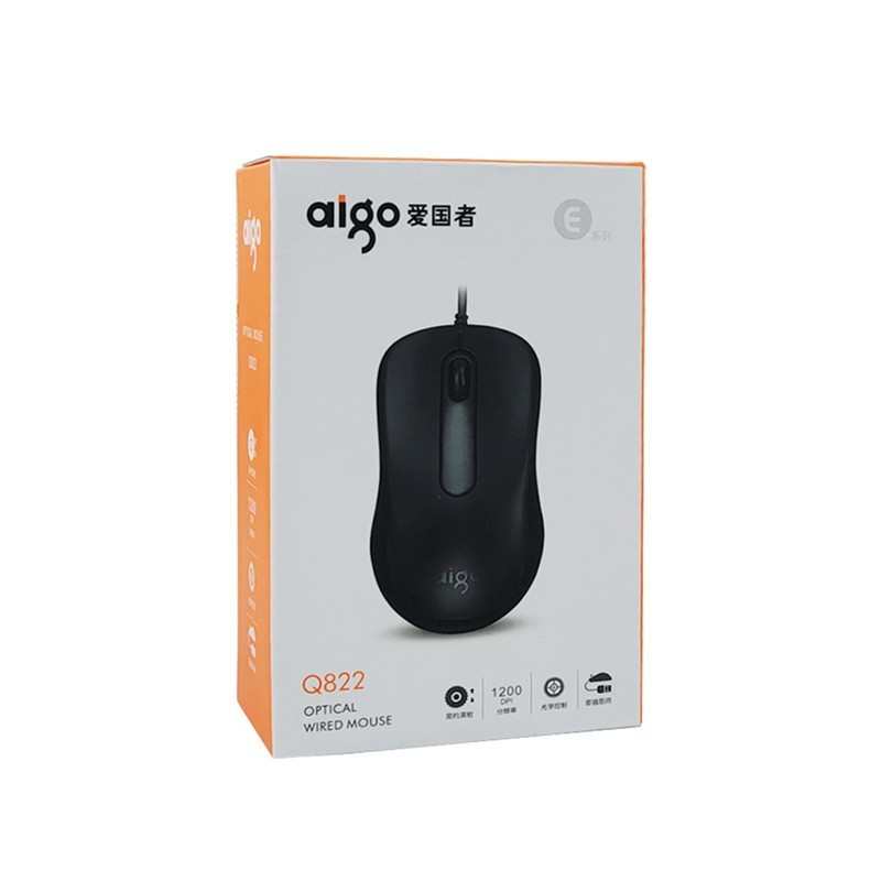 批发爱guo者Q822有线usb鼠标工厂笔记本台式一体机商务办公
