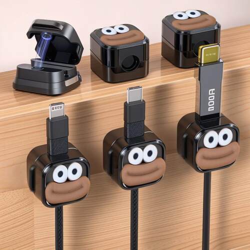 Magnetic Cable Organizer for Desktop and Wall Mount, Phone a