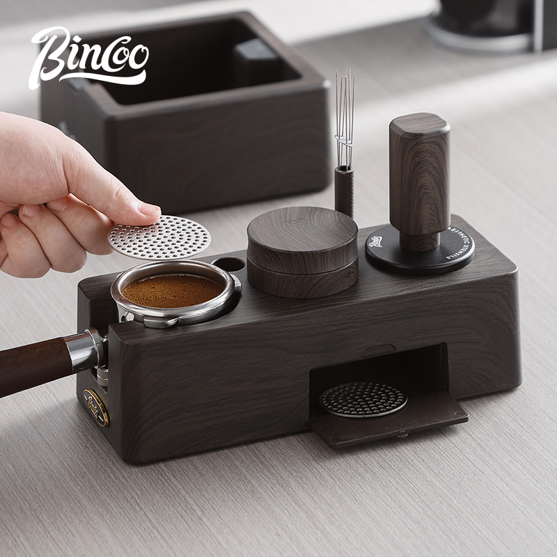 Bincoo咖啡压粉底座意式压粉器压粉锤布粉51/58mm通用器具收纳架