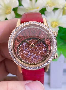 公价40.9万】98新积家约会18K玫瑰金3482560机械女手表正品37.5mm
