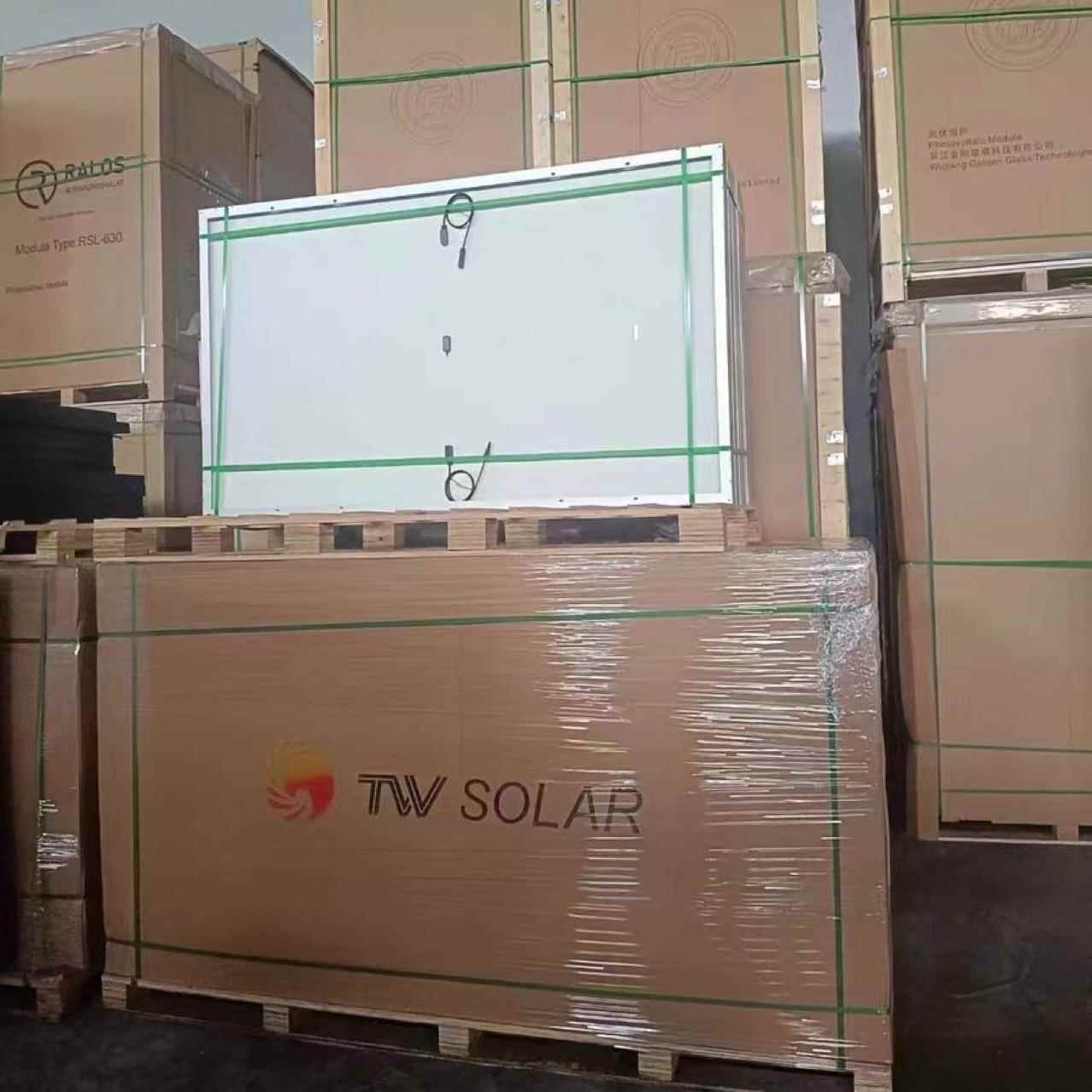 通57威5XFYw660w665双面A级太阳光伏板发电板单能晶硅户w发电板