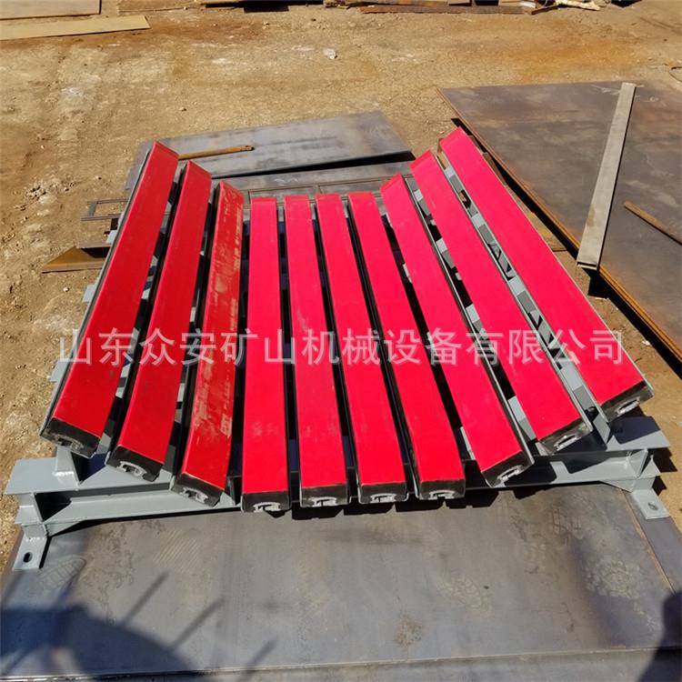 重型弹簧板缓冲床 输送机缓冲滑槽 落料口缓冲床 带宽800-2000mm