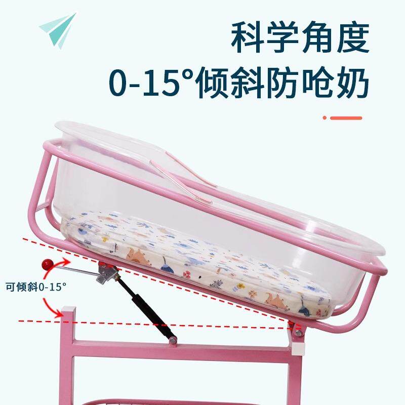 月子中心婴儿车豪华ABS多功能婴儿床倾斜升降防吐奶宝宝新生儿床