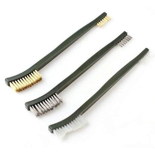 3pcs 17 Cm Mini Stainless Steel Remove Rust Cleaning Brush