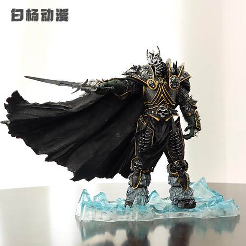 游戏魔兽世界巫妖王 阿尔萨斯 死亡骑士 模型模型雕像GK摆件男生A