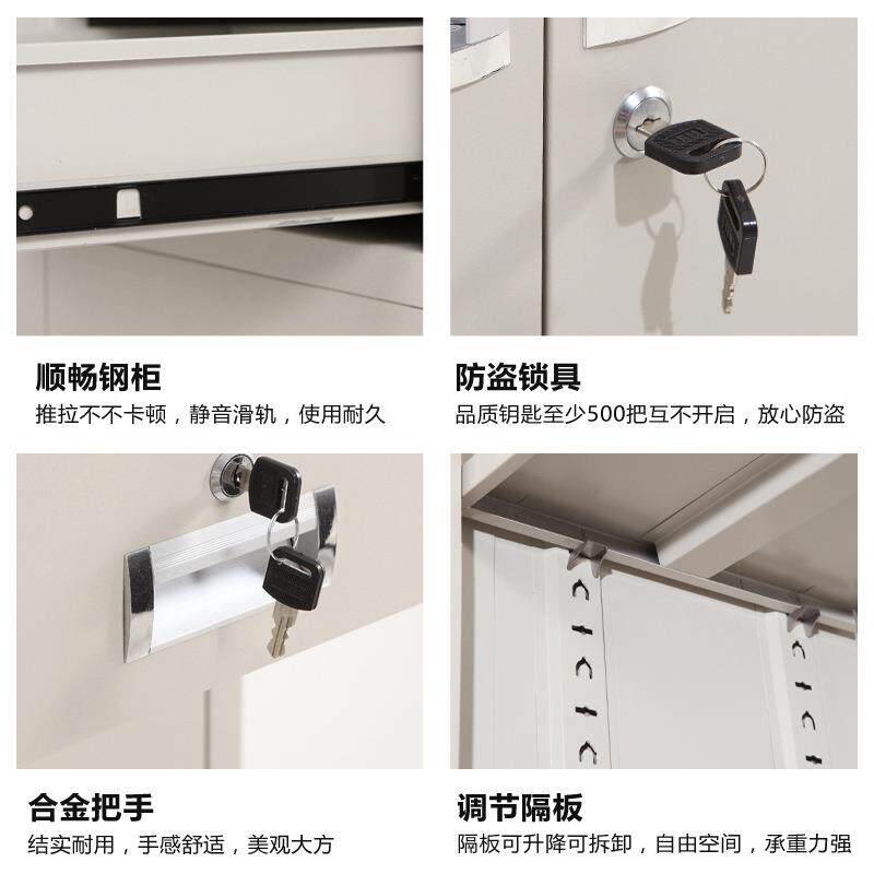 财务凭证柜文件柜资料柜档案柜加厚钢制铁皮柜办公室会计储物柜子