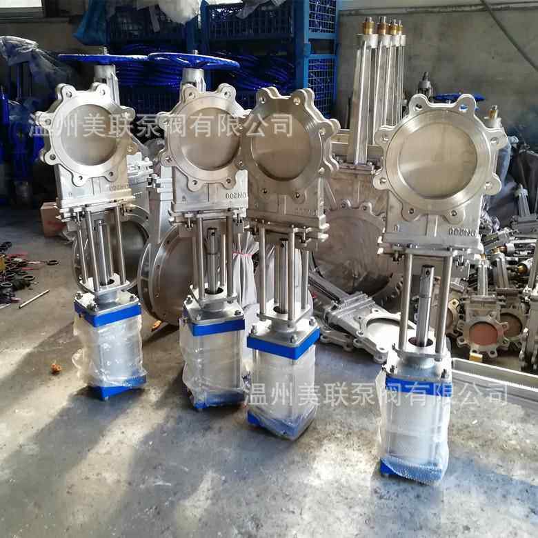 碳钢PZ673H304/316插板阀闸阀刀型闸阀闸板阀刀闸阀气动耐磨耐腐