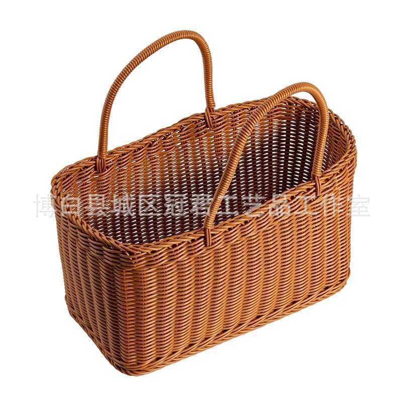 菜篮子包野餐蓝购物篮子户外大号春游手提蓝田园提框市买菜采华庚,收纳整理,其他收纳篮,淘宝优惠券,粉丝福利购,淘宝优惠卷