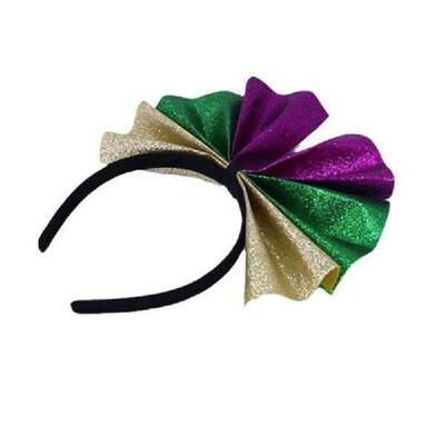 Comfortable Mardi Gras Headband In Fashion Color Headpiece