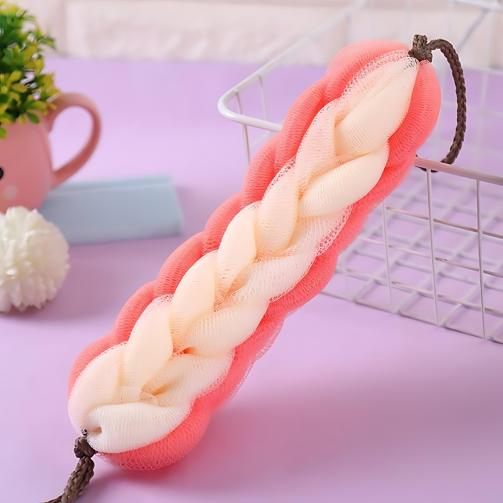 浴花球高档不散大号柔软沐浴条搓澡两用男女士后背拉背条粗洗澡巾,家庭/个人清洁工具,沐浴球,淘宝优惠券,粉丝福利购,淘宝优惠卷